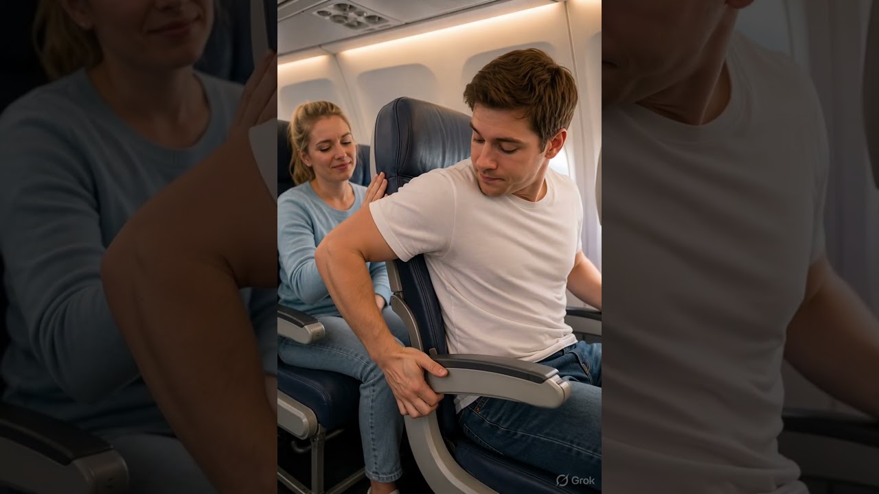 how to Deal with Someone Reclining Their Airplane Seat! #learnenglish #esl #viral #travelenglish