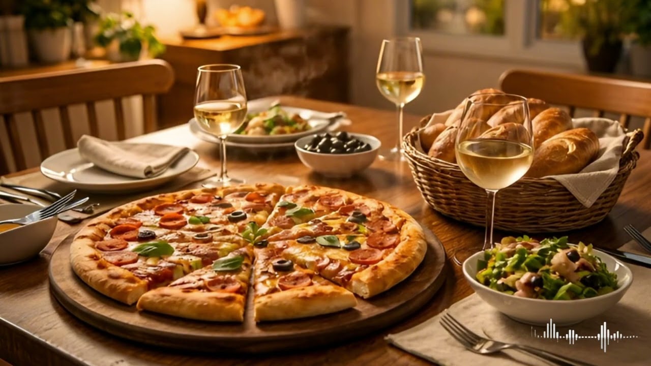 Cozy Pizza Night at Home | 집에서 피자와 빵 감성