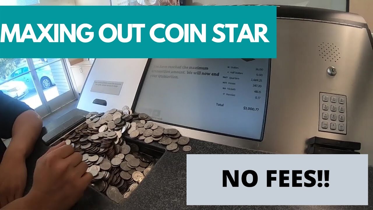 $4,000 in Coin Star and paying NO FEES, Cash for Cash. NO GIFT CARDS!!