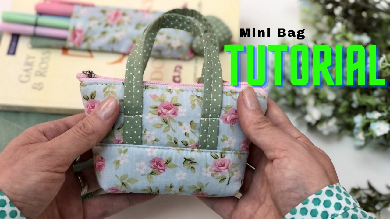 Como Fazer Mini Bolsa de Tecido | Porta-Fones e Remédios, Chaveiro (DIY Fácil)
