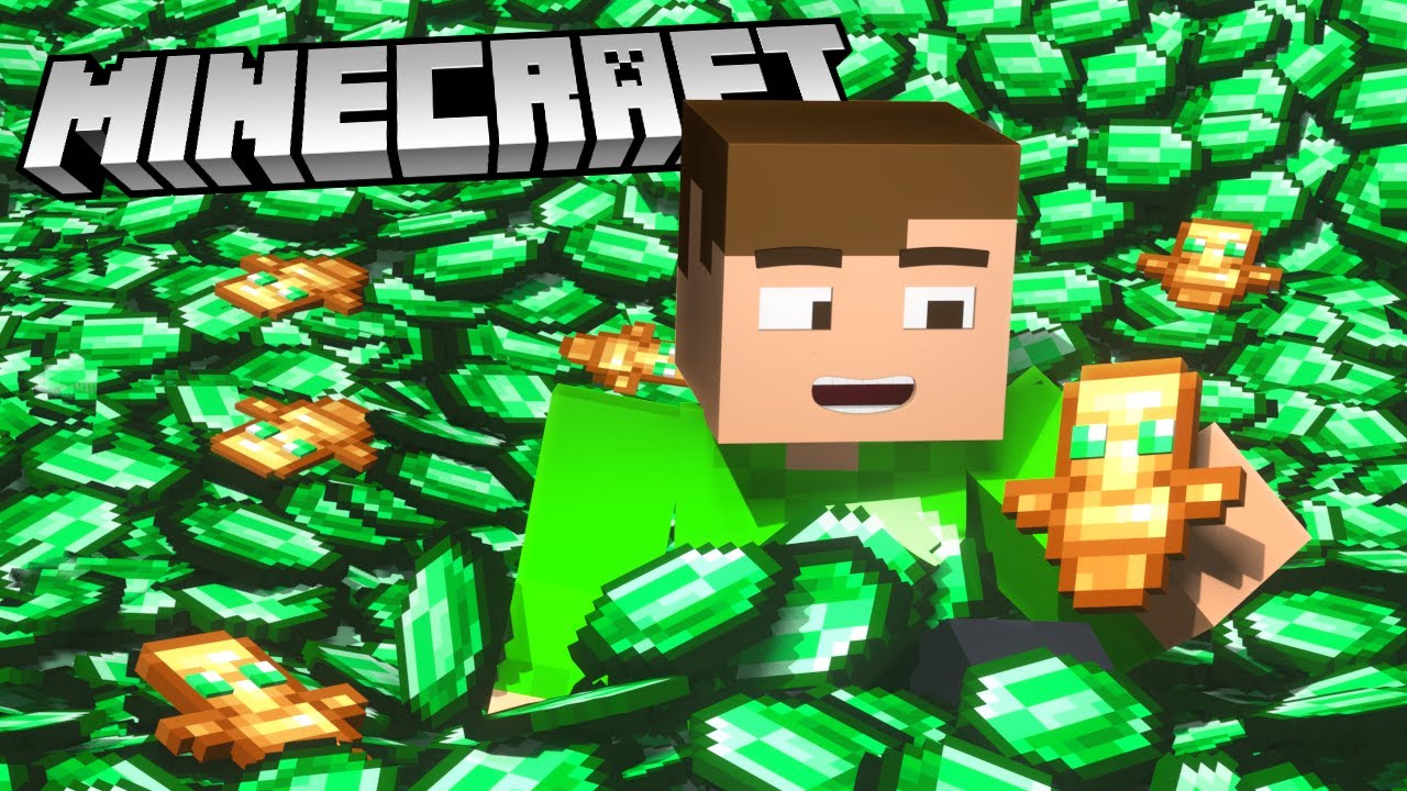 SJUUUKT MYCKET SMARAGDER I MINECRAFT PÅ REALMVÄRLDEN