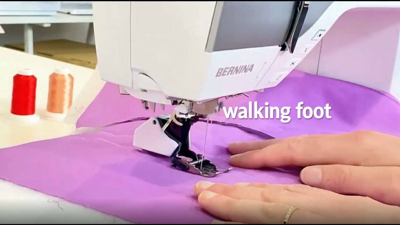 Putting on the Bernina Walking Foot - Bernina Sewing Machines