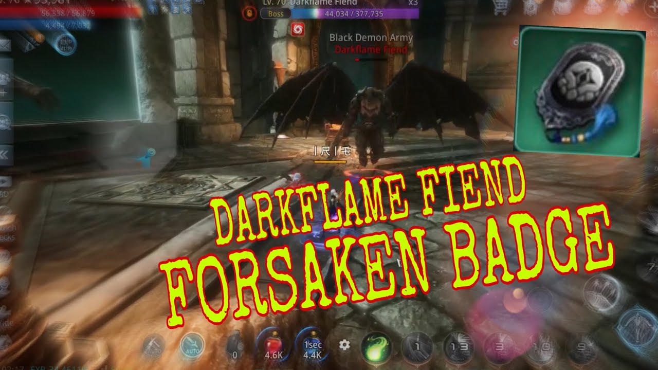 MIR4 🇵🇭 - Forsaken Badge of Black Demon Army Darkflame Fiend [4K]