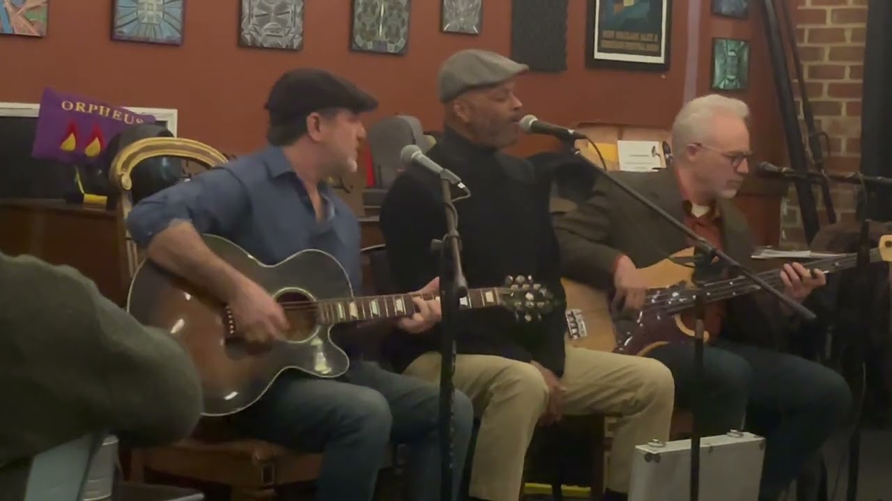 Carter Minor performing  Sam Cooke's Bring It On Home To Me with Jon Shain and F.J. Ventre