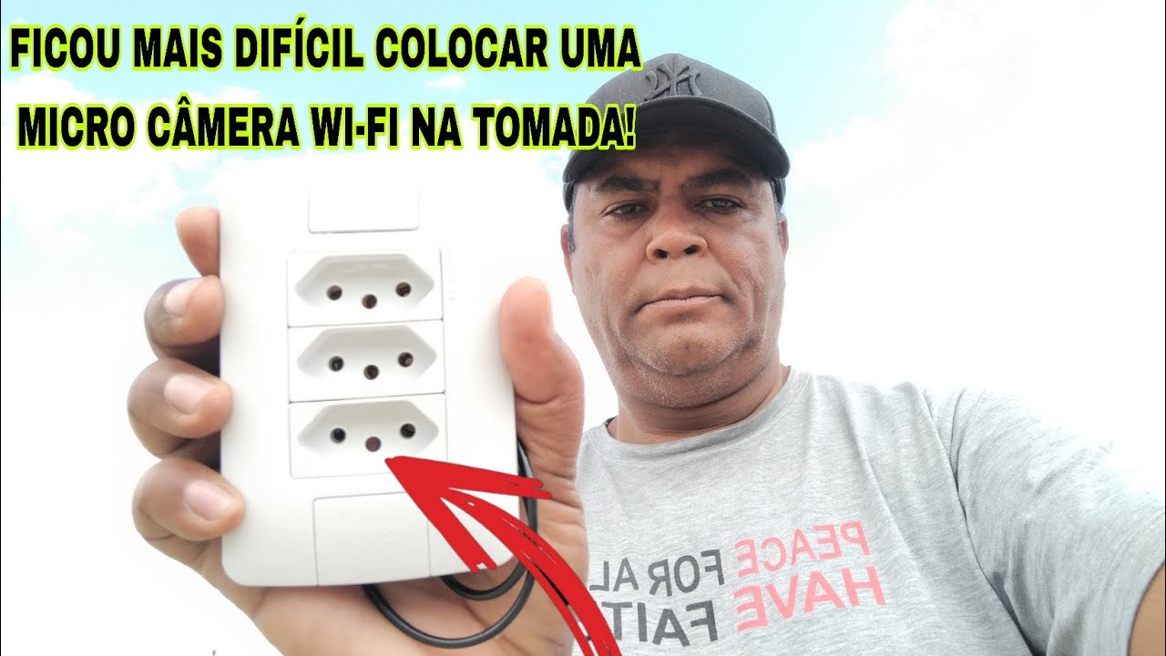 APRENDA A COLOCAR UMA MICRO CÂMERA ESPIÃ WI-FI EM UMA TOMADA!!!