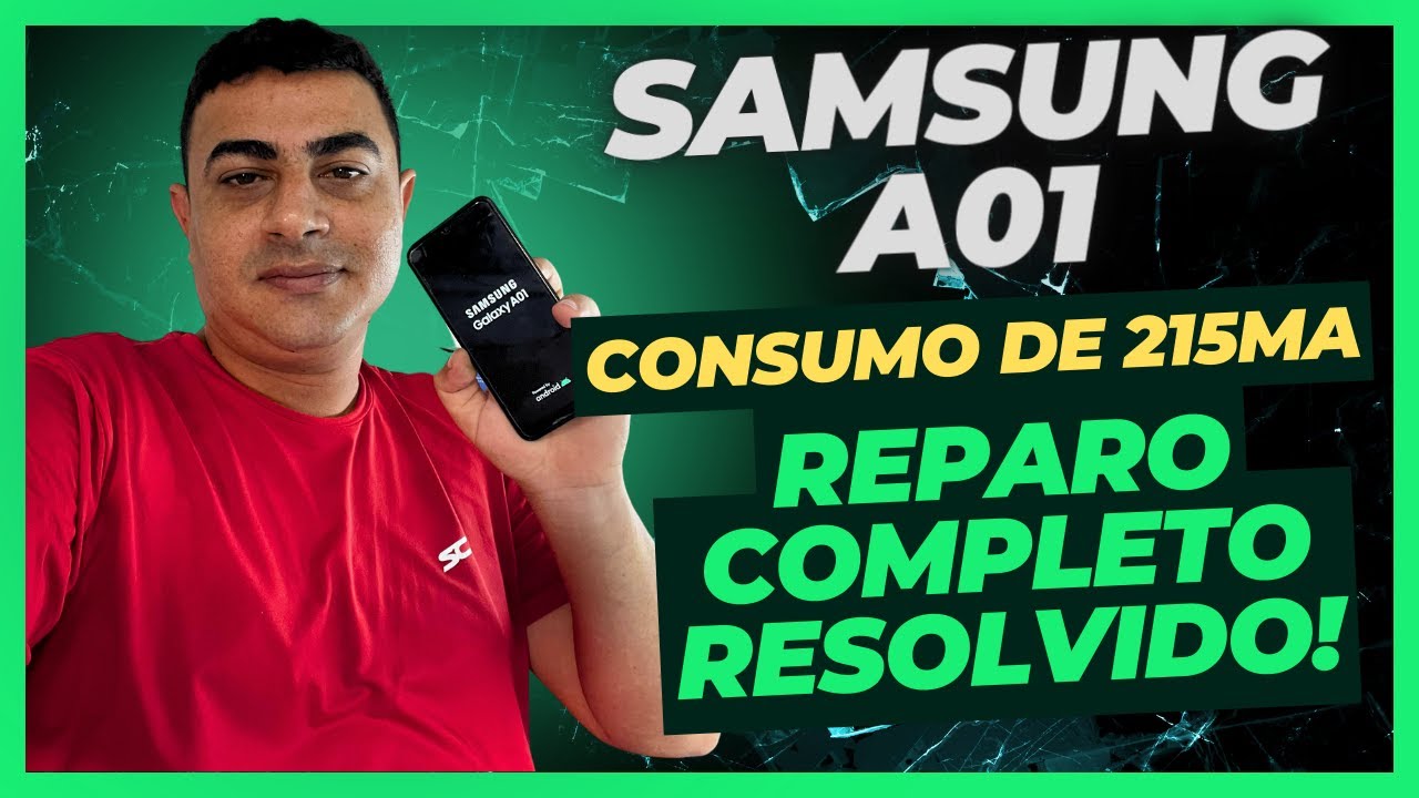 SAMSUNG AO1 NÃO LIGA CONSUMO DE 215mA. #consertodecelular