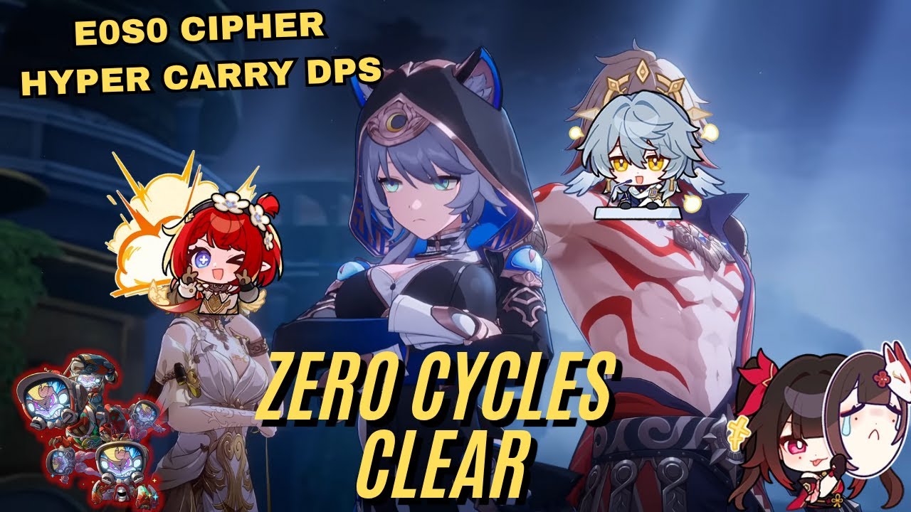 Cipher Steals The Show! E0S0 Cipher MAIN DPS 0 Cycle Clear | Moc 12 | 0 Cycle | Honkai: Star Rail