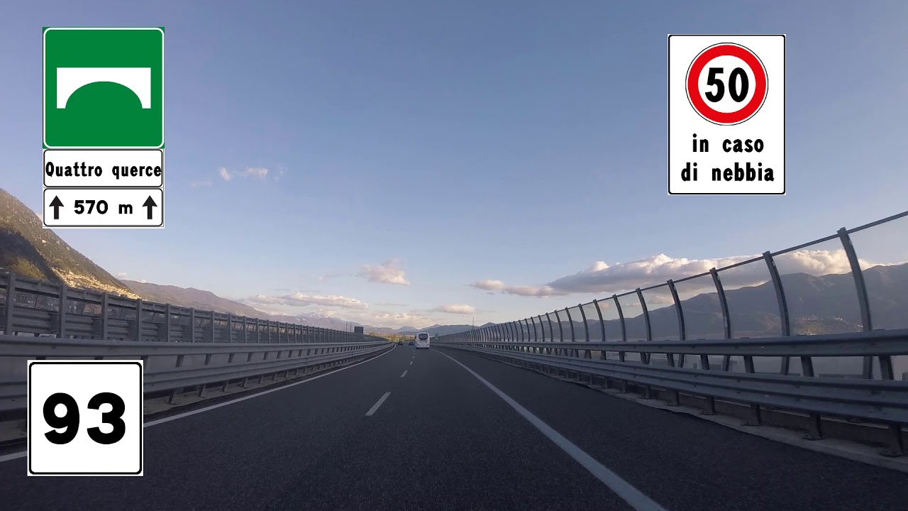 I - Autostrada A2 - Tratto ammodernato Atena Lucana-Padula/Buonabitacolo