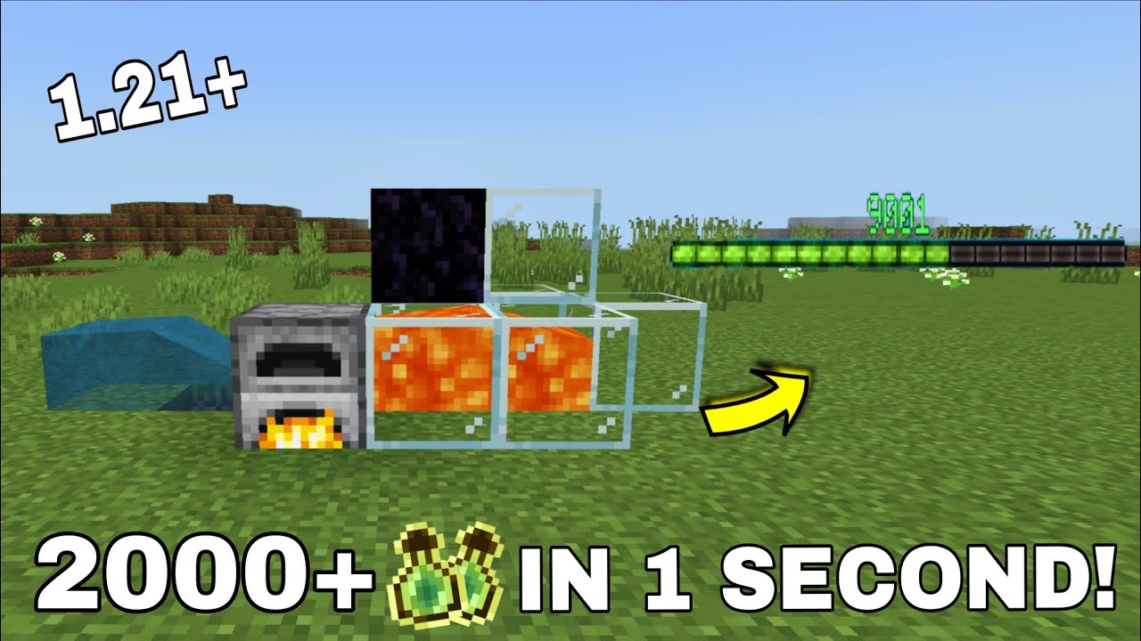 Best XP Farm Glitch Minecraft Bedrock- 2000 Levels Per Second!