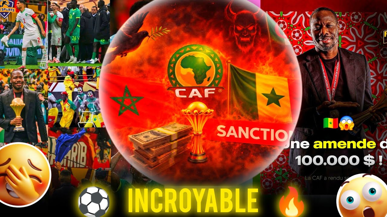 CAN: 🚨𝗟𝗘𝗦 𝗦𝗔𝗡𝗖𝗧𝗜𝗢𝗡𝗦 𝗔𝗣𝗥𝗘̀𝗦 𝗠𝗔𝗥𝗢𝗖🇲🇦-𝗦𝗘́𝗡𝗘́𝗚𝗔𝗟🇸🇳 𝗦𝗢𝗡𝗧 𝗧𝗢𝗠𝗕𝗘́𝗘𝗦 (Les Réactions🔥)