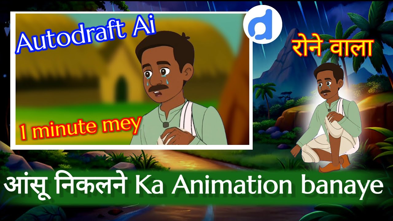 आँखों से आंसू niklne का Animation Kaise banaye || Cartoon animation kaise banaye