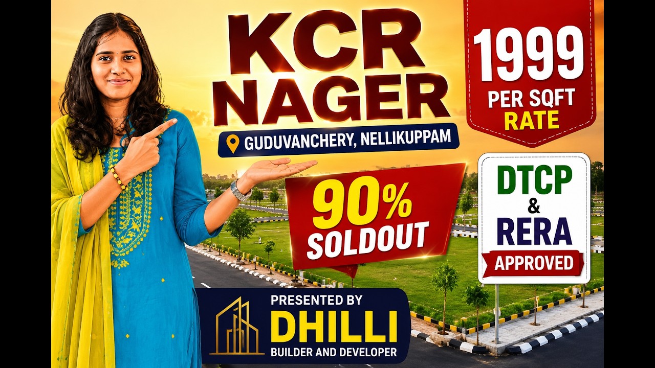 PER SQFT 1998 KCR Premium Residential Plots | Best Plot Investment Opportunity