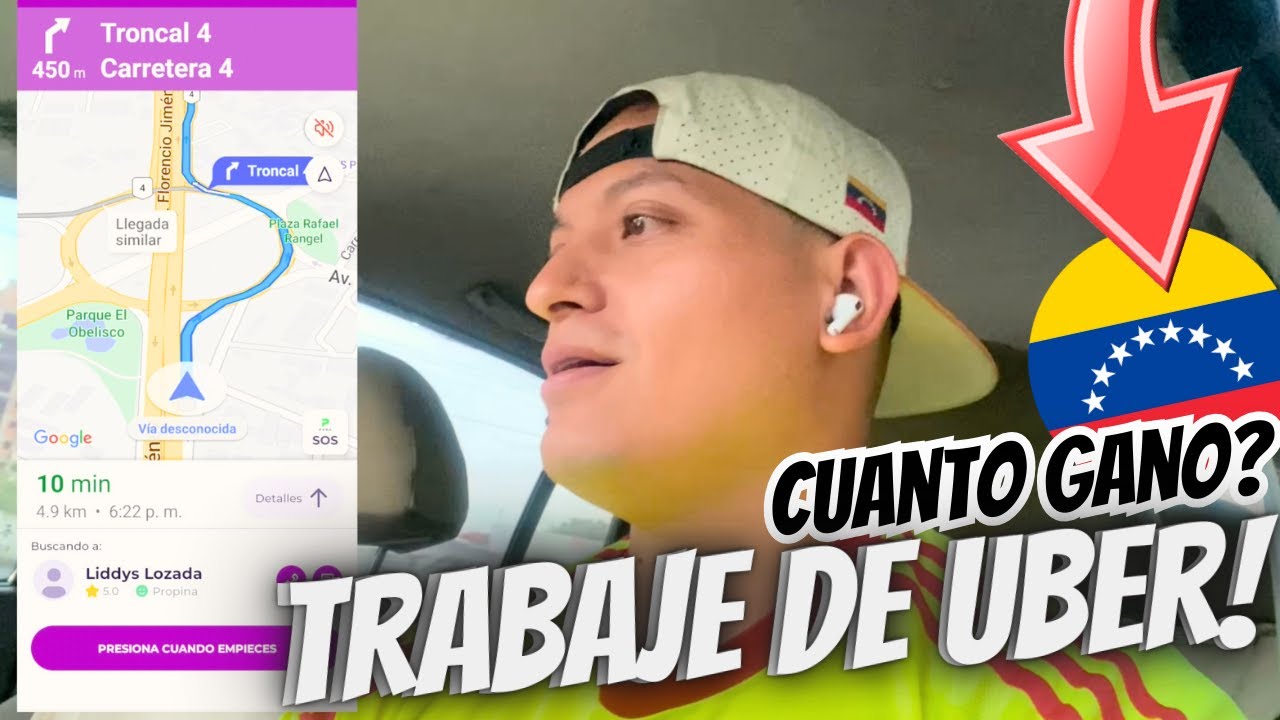 UBER DE VENEZUELA - 12 horas TRABAJANDO CON YUMMY