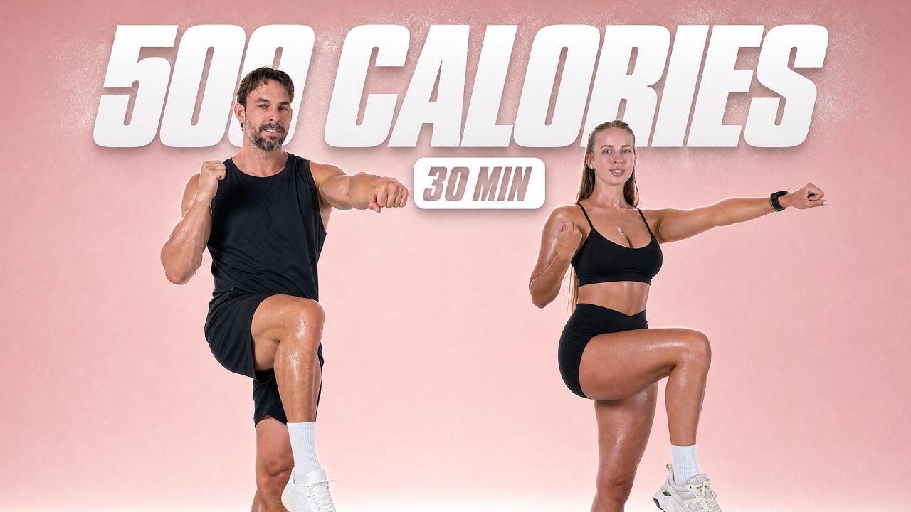 BURN 500 CALORIES With This Standing Cardio Workout - 30 Min Fat Burn (No Jumping, No Equipment)
