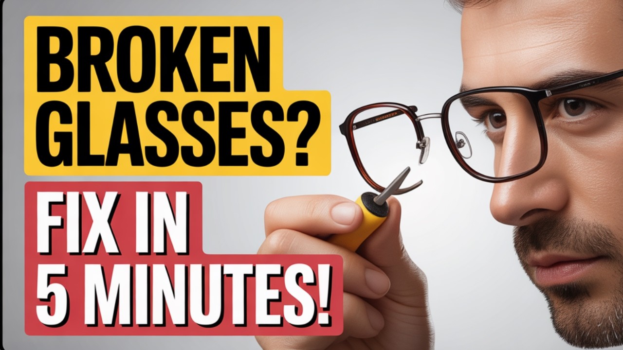 Broken Glasses? Fix Them in 5 Minutes! (2 Easy Methods)