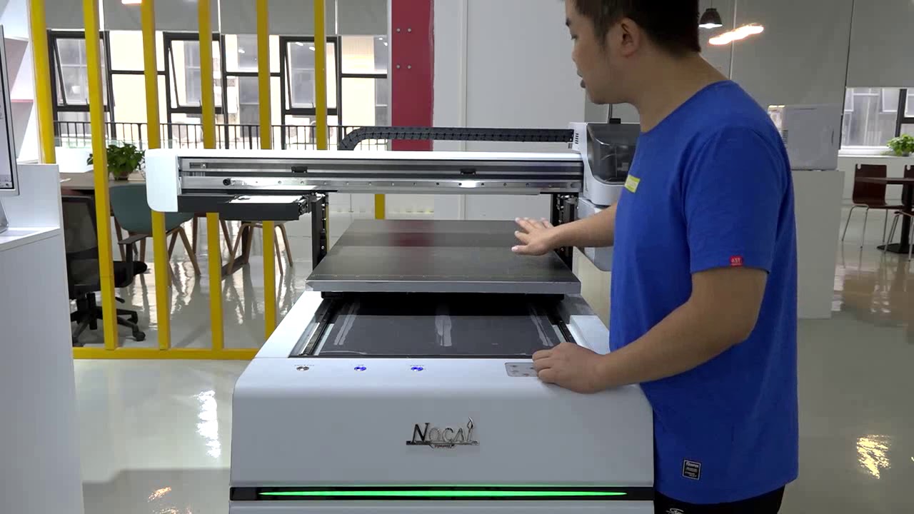 NC-UV0609PEIII 3 heads uv printer a1 size uv printing machine mug jig setup