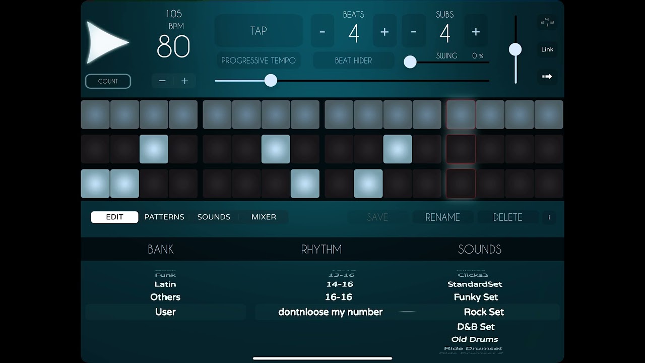 Phil Collins - Don't Lose My Number Drum Groove | 80 BPM | Drum Loop for Practice