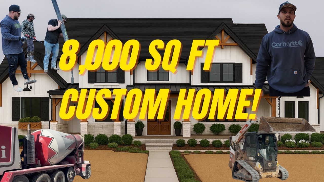 8,000 Sq Ft Custom Build | Massive Foundation Pour | Custom Farmhouse Site prep