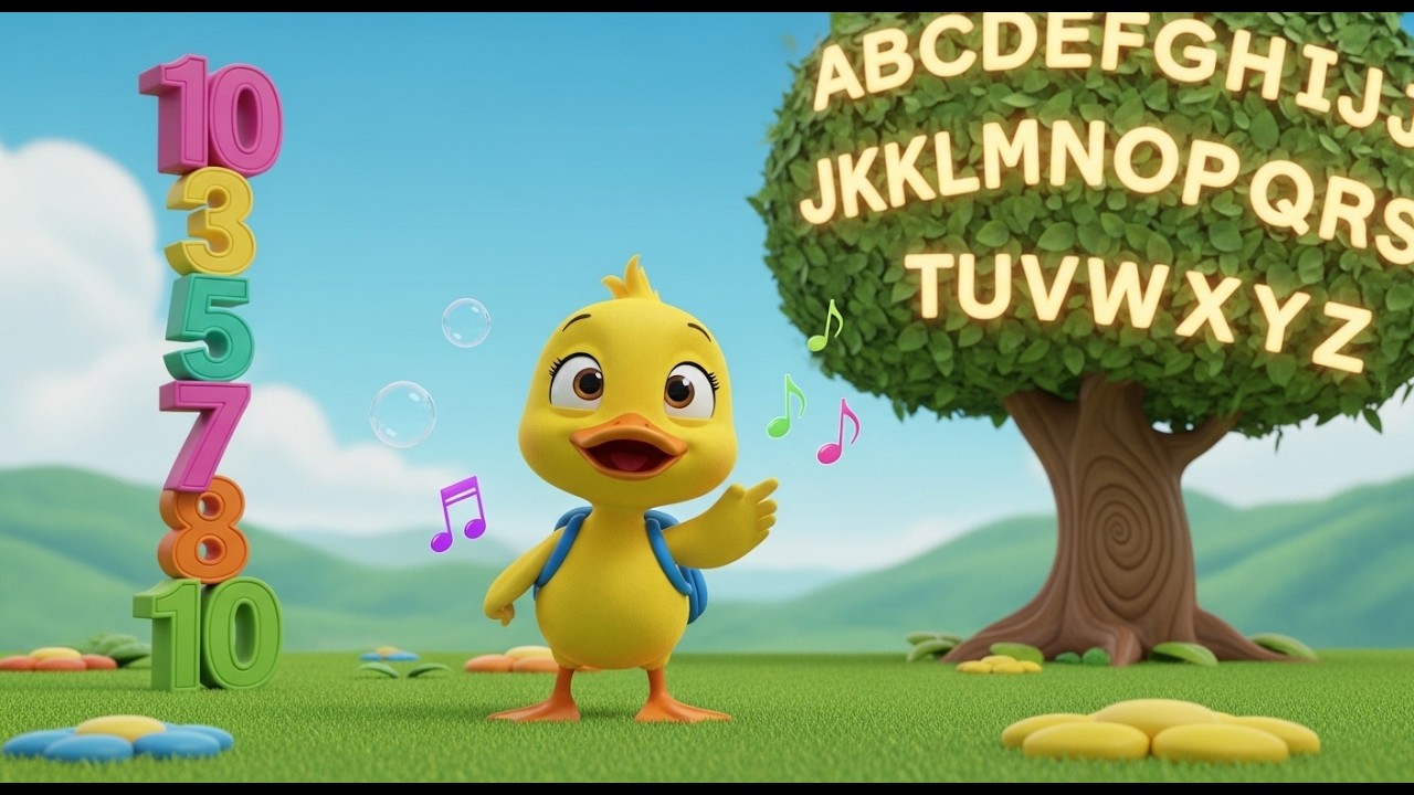 🔤🔢 Learn Numbers & Alphabet A–Z Song for Kids