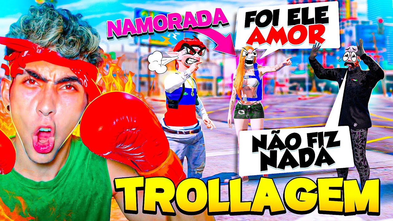 ACUSANDO DE DAR EM CIMA DA MINHA NAMORADA no GTA RP - Desafios#2