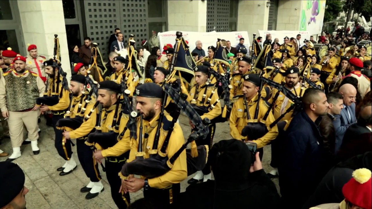 كشافة ومرشدات السالزيان بيت لحم استعراض الميلاد المجيد ساحة المهدNISSIM KING 2017