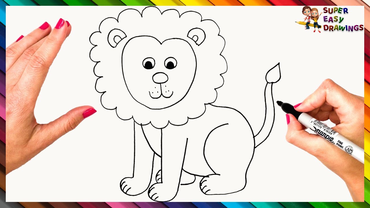 How To Draw A Lion Step By Step 🦁 Lion Drawing Easy