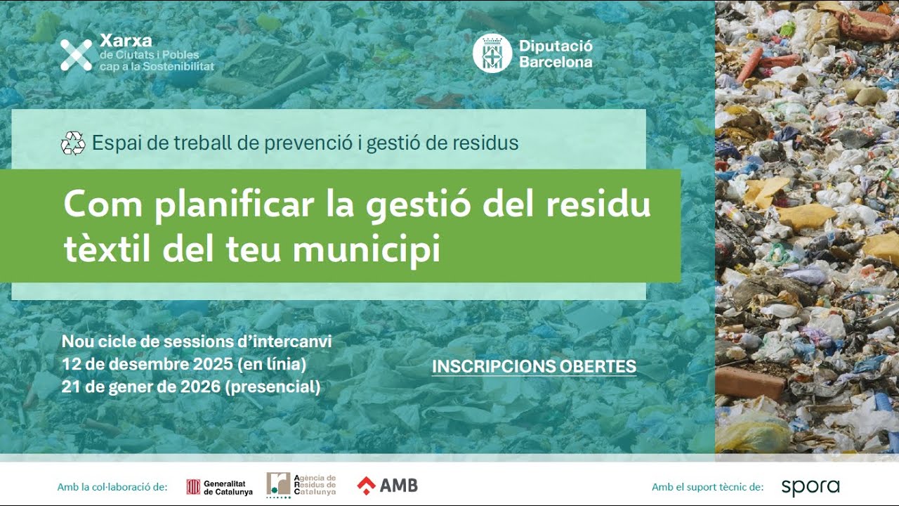 Cicle de sessions d'intercanvi com planificar la gestió del residu tèxtil del teu municipi