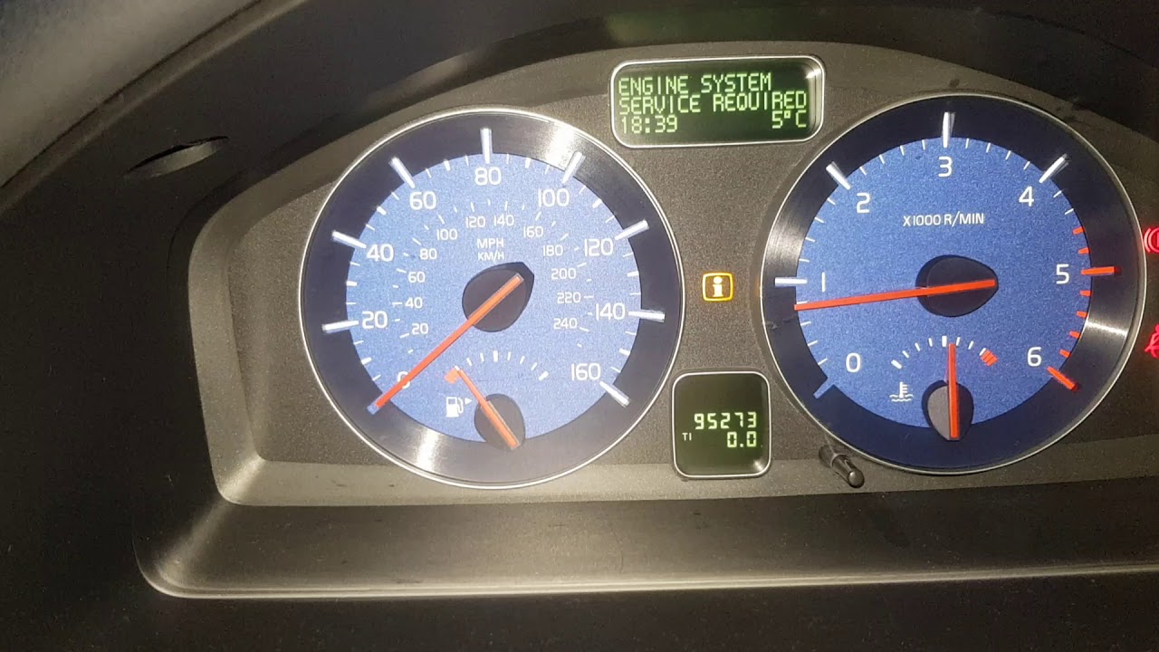 Сброс сервисного индикатора Volvo C30