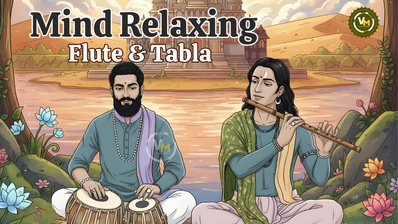 Indian Music for Mind Relaxing | Flute and Tabla | Peaceful Raga | Meditation | Ambient Music