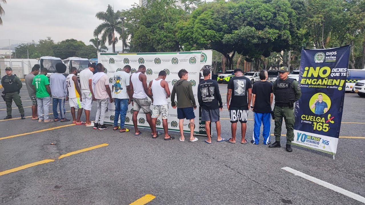 Capturados los V3 una banda criminal dedicada a la extorsión en Cali