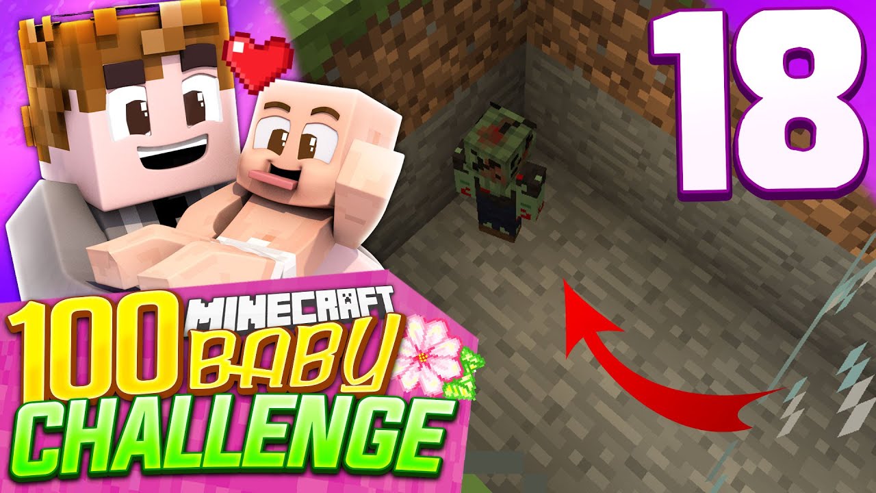 Minecraft: 100 Baby Challenge - Episode 18 - ZOMBIE CHILD (Minecraft Comes Alive)