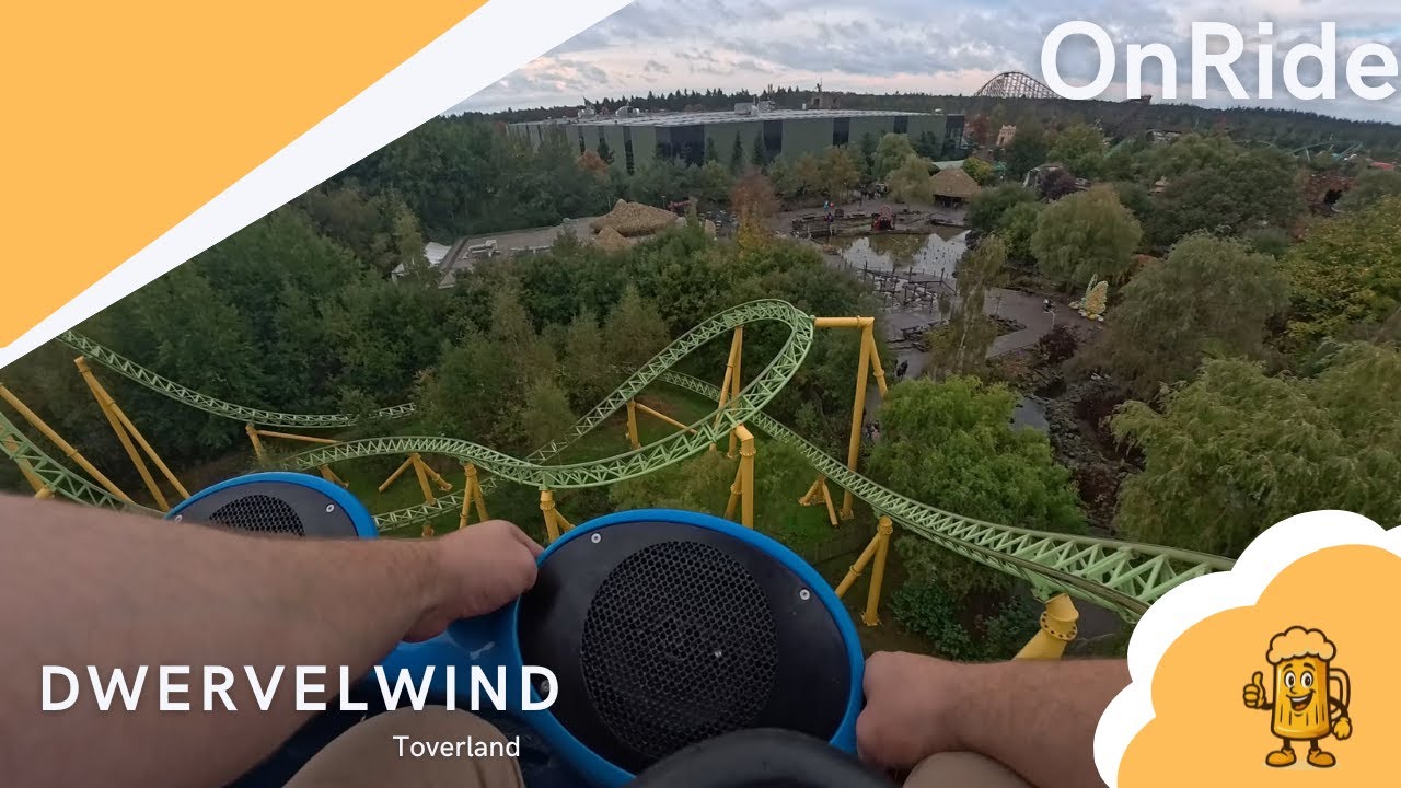 Dwervelwind at Toverland (Onride 4k)