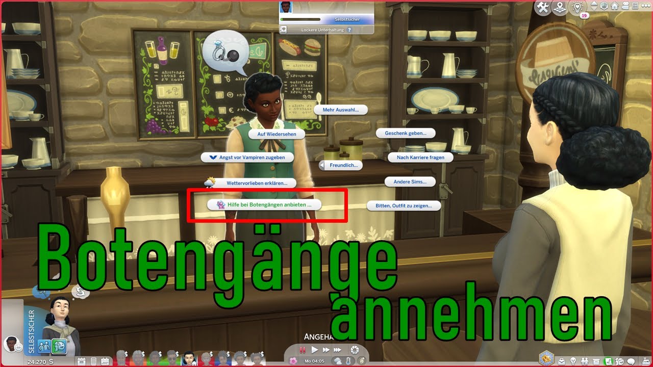 Sims 4 - Boteng&auml;nge annehmen
