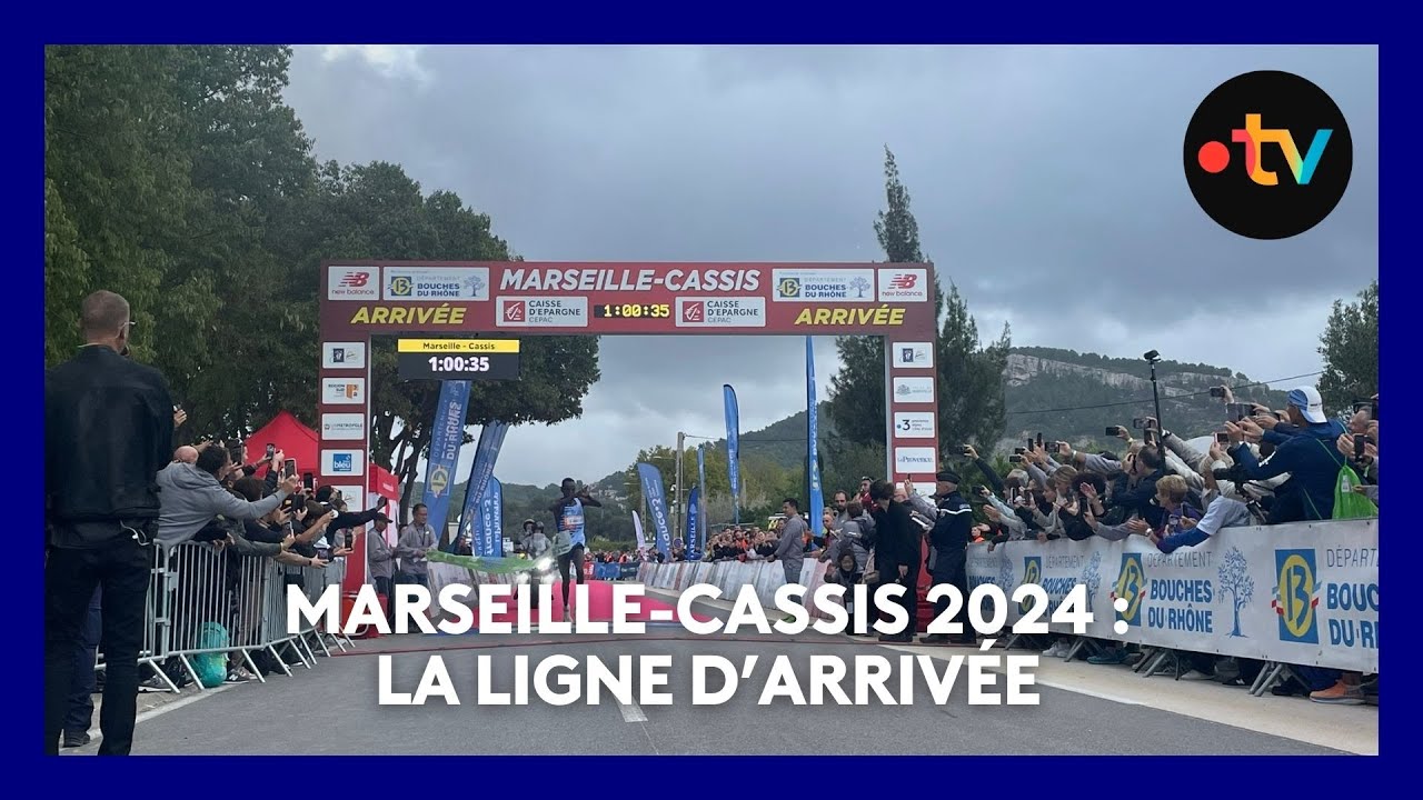 Course Marseille-Cassis 2024 : la ligne d'arrivée