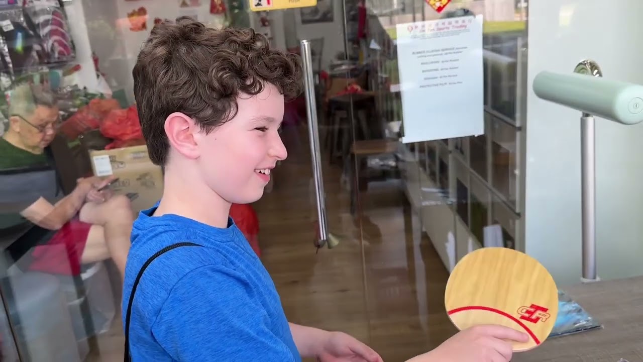 Singapore Custom Table Tennis Racket / Bat 7-Wood Blade Tacky & Speed