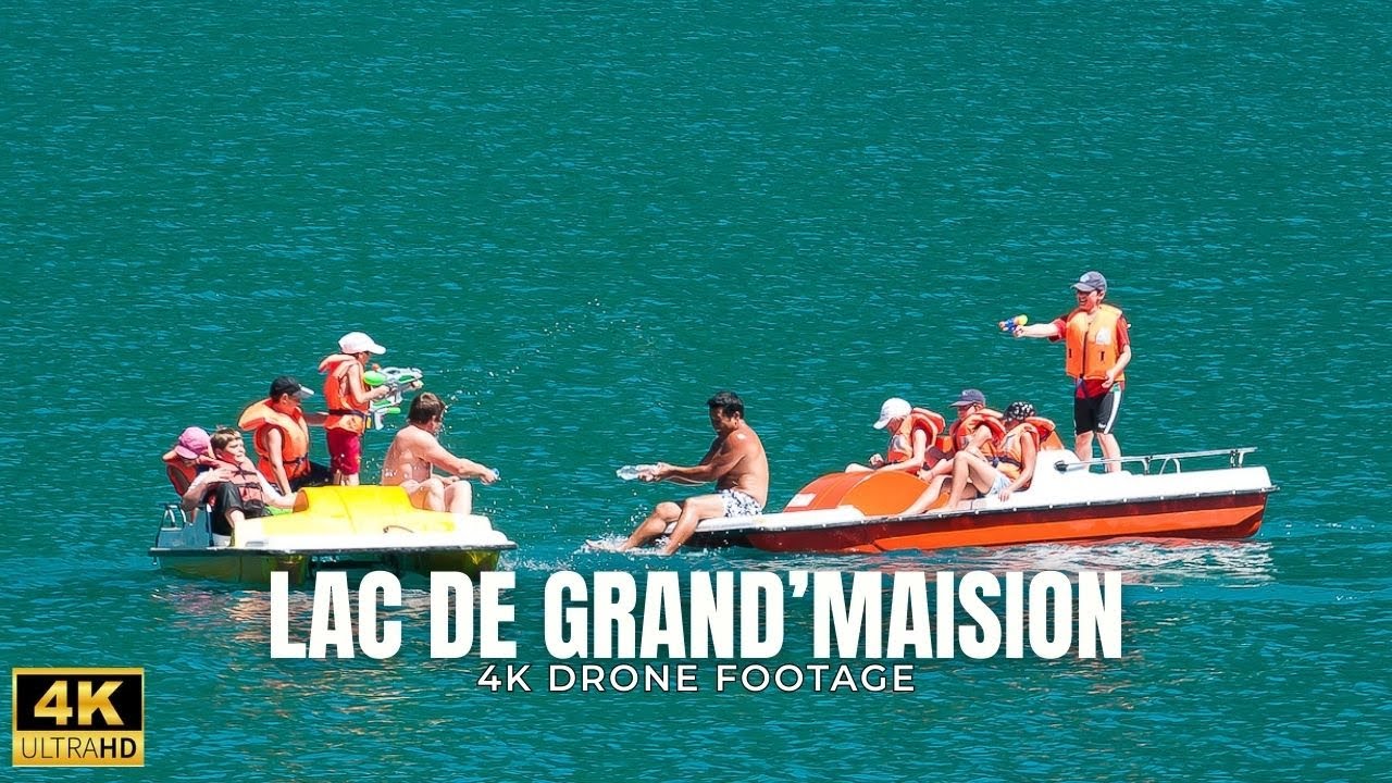 Lac de Grand Maison’s Best Camping Location | Breathtaking 4K Aerial Tour #LacDeGrandMaison
