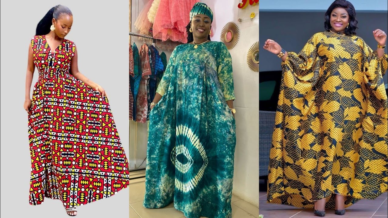 🆕️TRÈS BELLE TENUE AFRICAINE DE ROBE LONGUE MOYENNE 2025 WAX/PAGNE AFRICAN CASUAL DRESS ANKARA GOWN