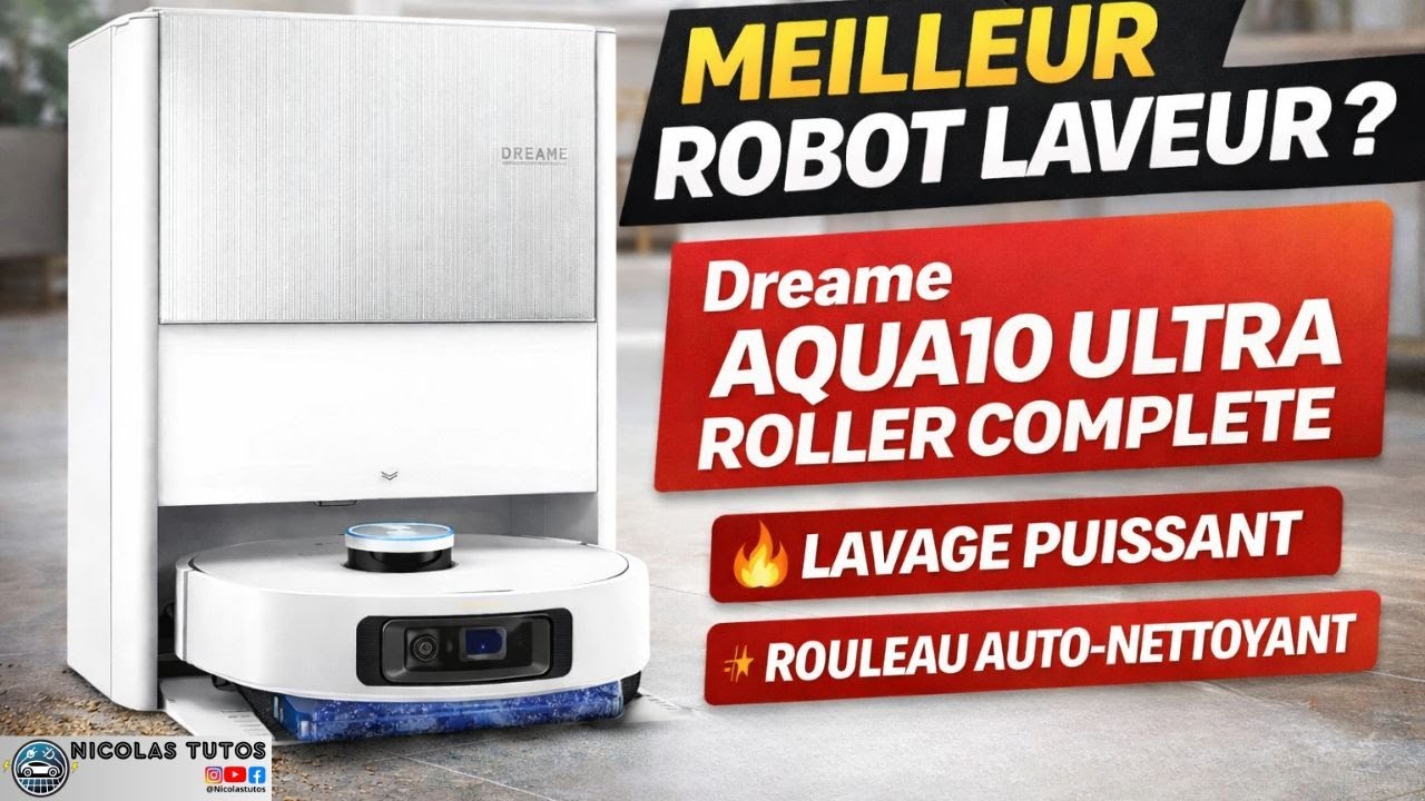 Dreame Aqua10 Ultra Roller Complete : Le MEILLEUR robot laveur ? (Comparatif avec le X50 Ultra)