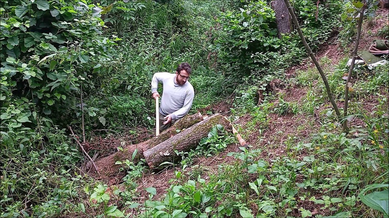 KIŞ HAZIRLIĞI, ÇİVİYLE ODUN YARMA, ODUN KIRMA, ODUN NASIL KIRILIR, DOĞADA KIŞLIK ODUN HAZIRLAMA