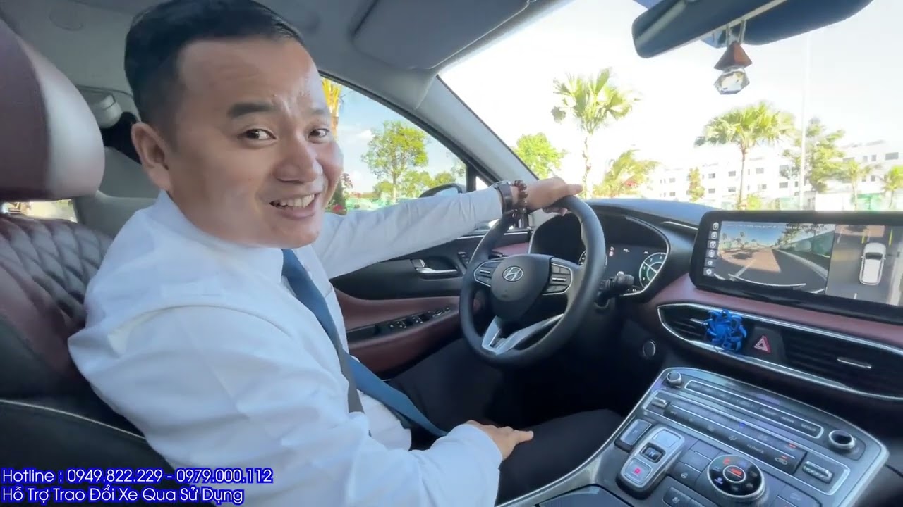 Sử Dụng Cần Số Dạng Nút Bấm| Tự Động Giữ Phanh| Phanh Tay Điện Tử Hyundai Santafe 2022 - Tucson 2022