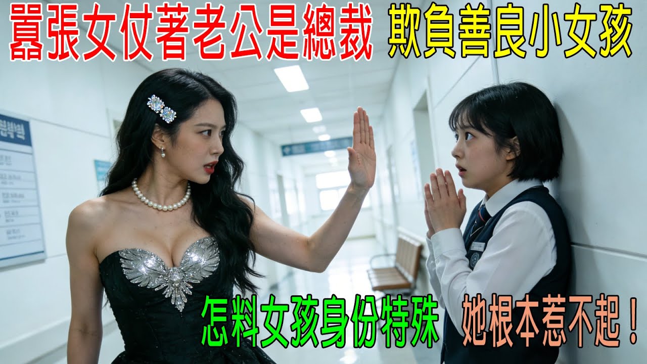 囂張女仗著老公是總裁，欺負善良小女孩，怎料女孩身份特殊，她根本惹不起！