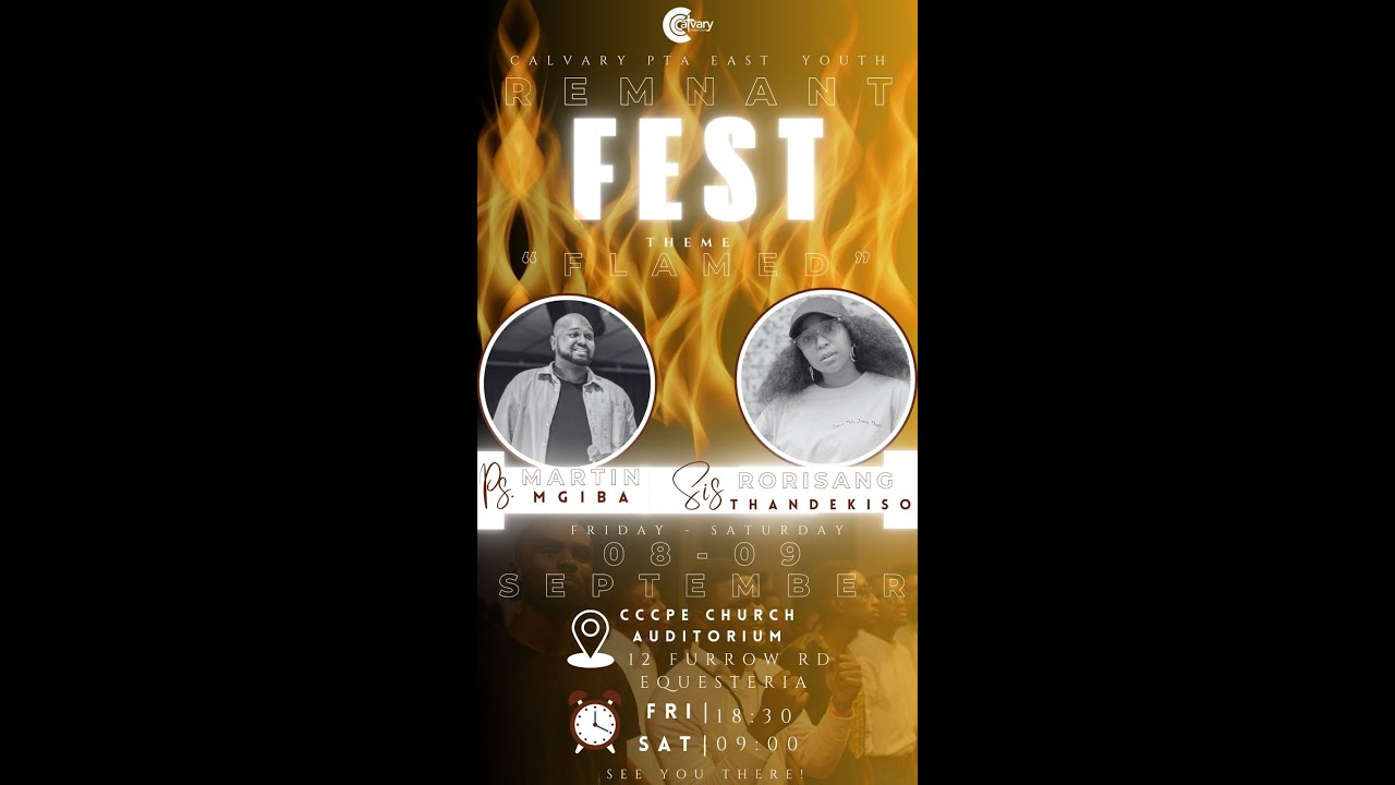 |08 -09- 23| REMNANT FEST DAY 1|FIRE EXTINGUISHES- RORISANG THANDEKISO