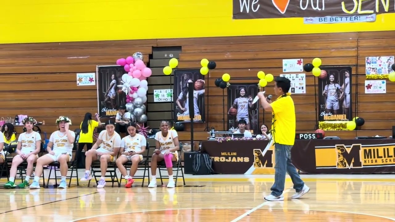 Senior Night, 1-14-26, Mililani Girls Varsity Basketball