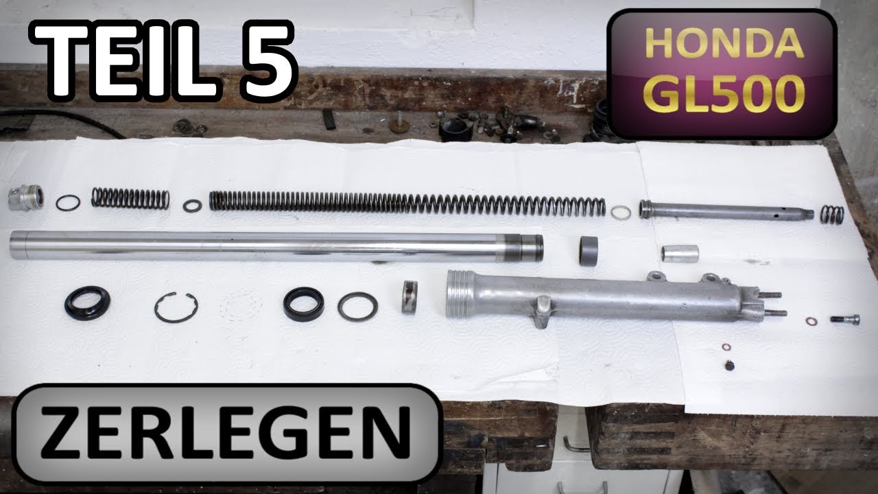 Motorrad Gabel zerlegen | Vorbereitung Tieferlegung | Honda GL500
