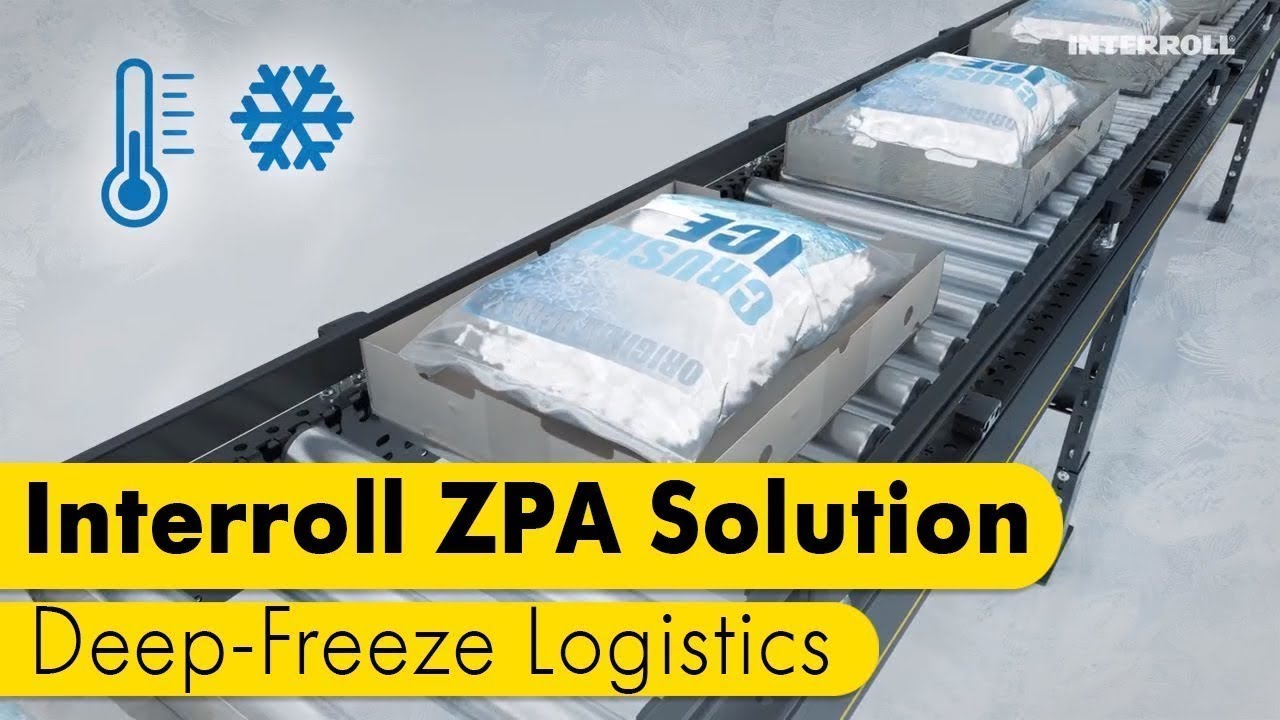 Interroll ZPA Solution for Deep Freeze Environment