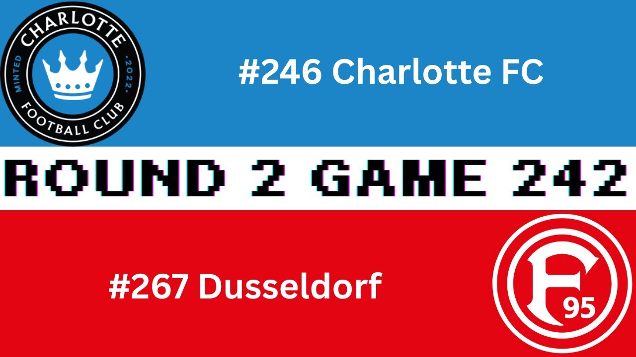 Round 2 Game 242 Charlotte FC vs Fortuna Dusseldorf