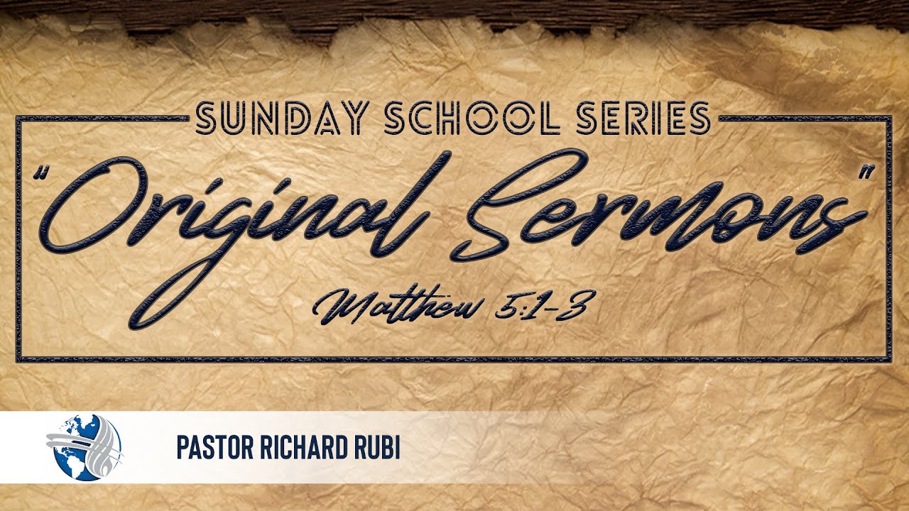 Sunday School | Original Sermons | Ps. Richard Rubi | 03-01-26