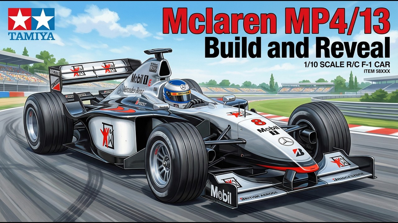 Tamiya McLaren MP4/13 RC Build & Reveal (58235, F103RS, 1998)