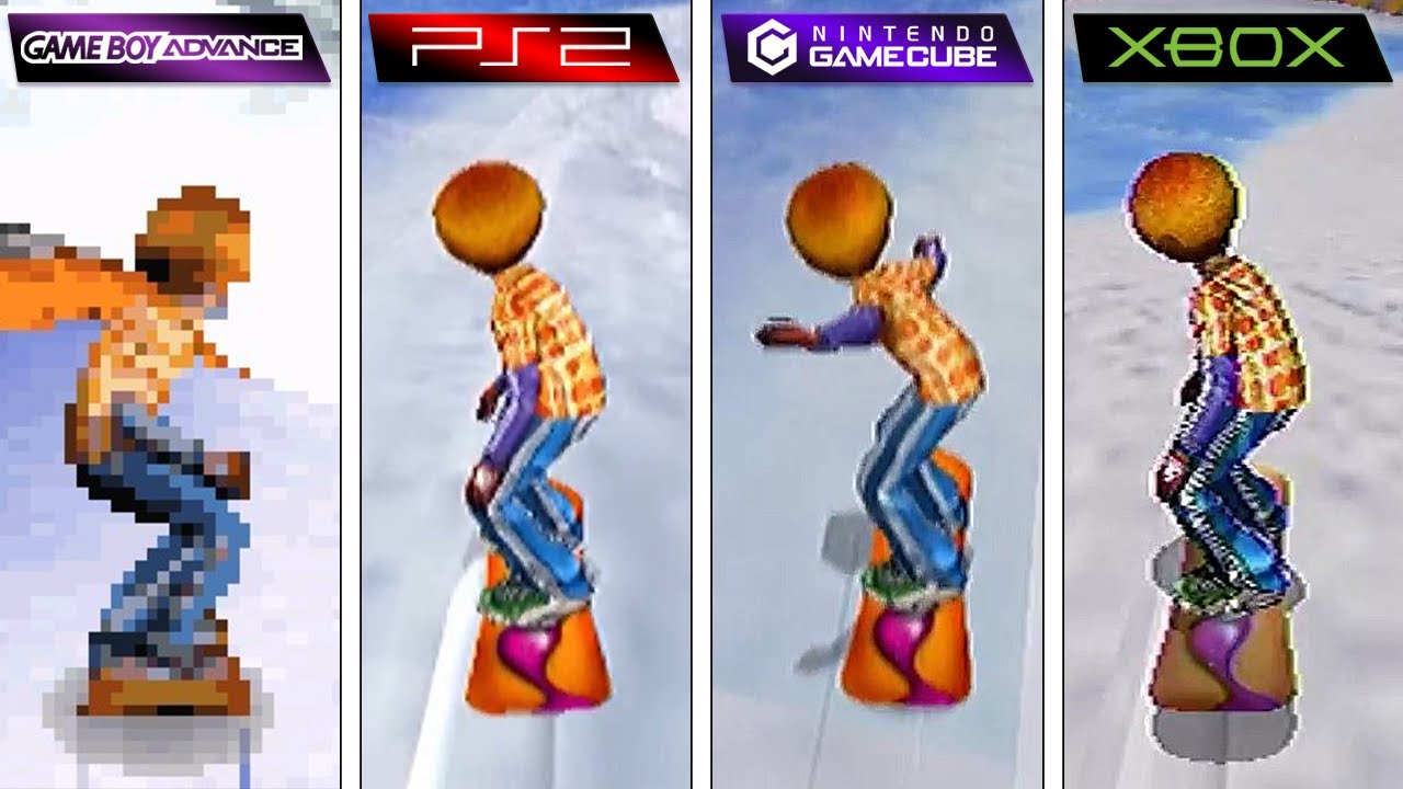 SSX Tricky (2001) GBA vs PS2 vs GameCube vs XBOX (Graphics Comparison)