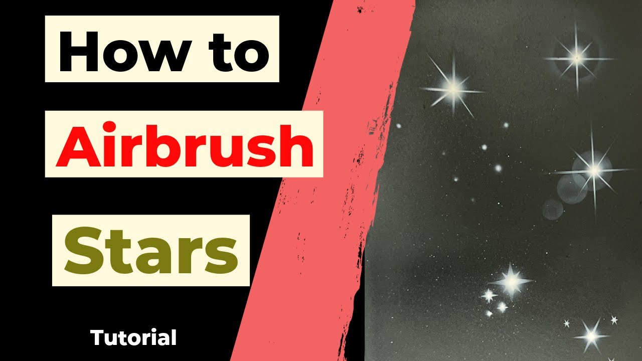 Airbrush Stars Tutorial | Galaxy Effect Painting | #starburst 